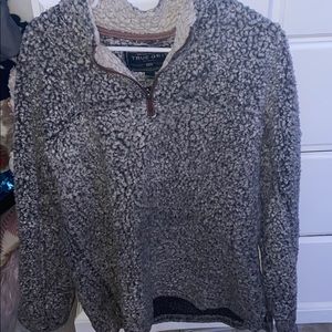 True Grit Charcoal Frosty Tip Quarter Zip Pullover